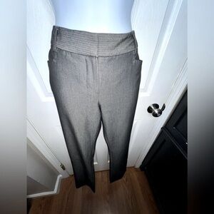 Express Women’s 0R Gray Black Herringbone Flared Leg Trouser Dress Pant 0 R XXS